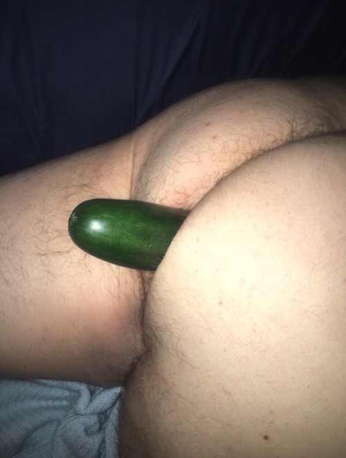 Myself trying something new a few weeks ago.  - Yay! Vegan dildo 