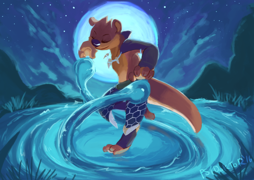 psydoktor:  Commission for @askteamperseverance! Feels nice to practice some effects like water. Thanks so much, Yatt!  