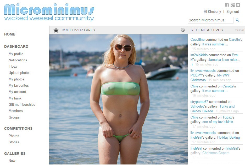 Weekly bikini contest and daily cover girl within 24 hours! Last week was a good