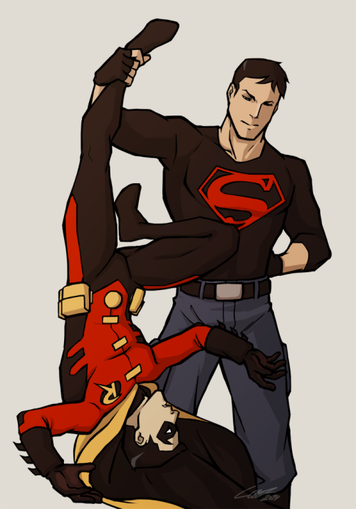 pottaku:Superboy & Robin