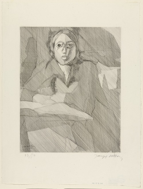Student reading (Écolière lisant), Jacques Villon, 1929, MoMA: Drawings and PrintsAcqu
