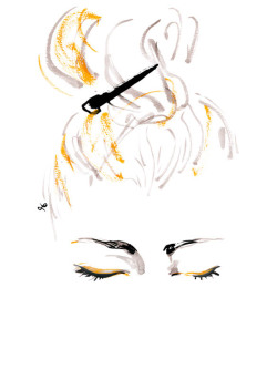 thestyleline:  Our guest illustrator lilyqian​ shares her final live illustrations from backstage at Bibhu Mohapatra.