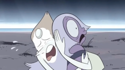 outofcontextstevenuniverse:  If you don’t get it think about if you showed this picture to someone who hasn’t seen the show…they don’t know what that white stuff on Pearl’s face is supposed to be…
