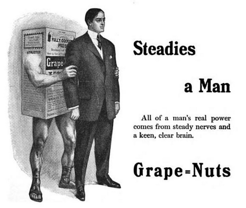 transmemesatan: zoomar: Steadies a Man 1920s mettaton, packed with fibery goodness