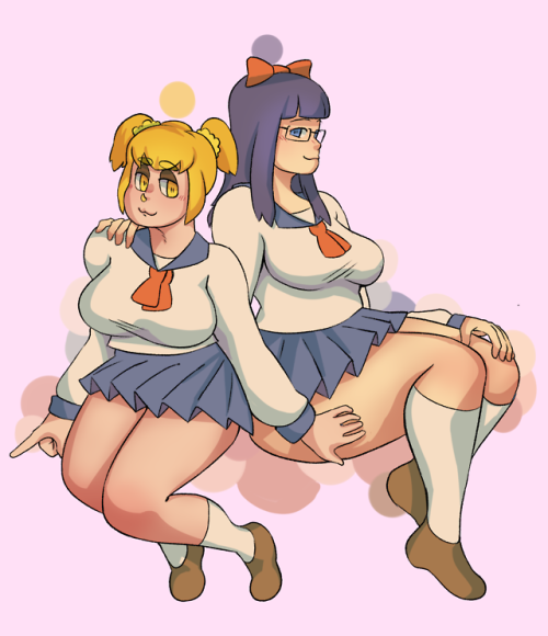 icingbomb: Costroupe’s Cosgal and Marina as Popuko and Pipimi Loving these cuties  ٩(｡•́‿•̀｡)۶  @ded