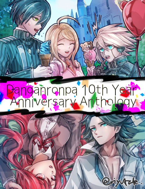 My 2 previews for @decadeofdespair Danganronpa 10th Anniversary Anthology!and participant list of th