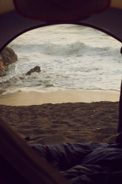 predictablytypical:  Beach Camping. 