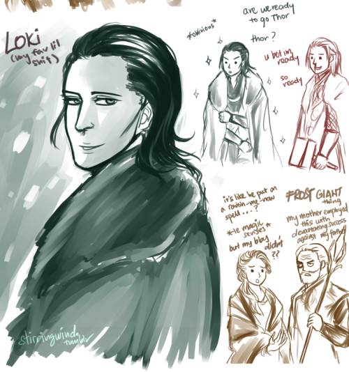 stirringwind: loki was banned from wearing furcoats for the next 400 years and he held it against 