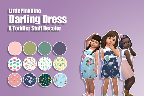 Darling Dress - Toddler Stuff RecolorSul Sul! I Happy Mondy everyone! I really loved this dress from