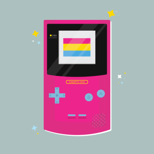 LGBT+ Game Boy Colors!I took the template from my original ace game boy and decided to make a Pride 