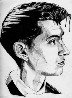 eatsleepdraw:  Alex Turner by Poppy Izzard