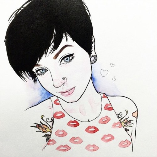 my girl @graphicartery drew this amazing piece of #sgfanart of me! I’m beyond flattered. This 