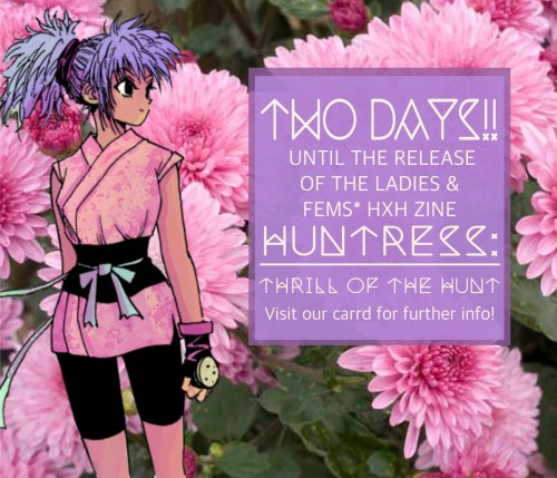 We’re getting closer to the release date for Huntress: Thrill of the Hunt, our zine dedicated to the