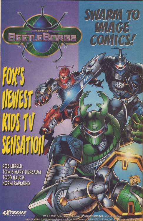 dudpendous:  Image Comics unreleased Beetleborgs comic.