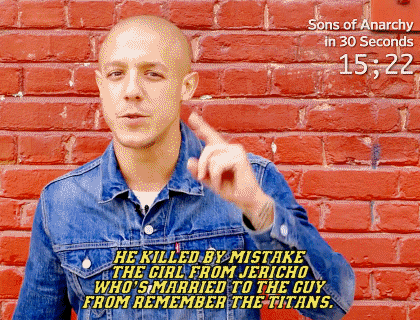 northernbluetwo:  Theo Rossi explains 'Sons of Anarchy' in 30 seconds [x] 