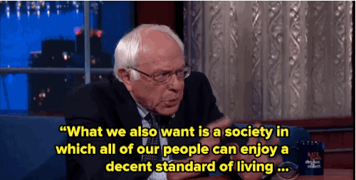micdotcom:  Watch: Colbert  says not having a Super PAC is like bringing “a spoon to a knife fight’ — but Sanders isn’t shaken.  
