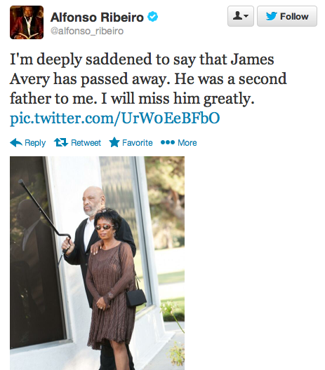 woojihoz:  This broke my heart R.I.P James Avery 1948-2014