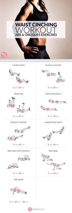 “ Waist Cinching Workout - Abs & Obliques Exercises ”