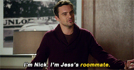 pambeeslys: Nick + referring to JessWe had a little “will they/won’t they.”
