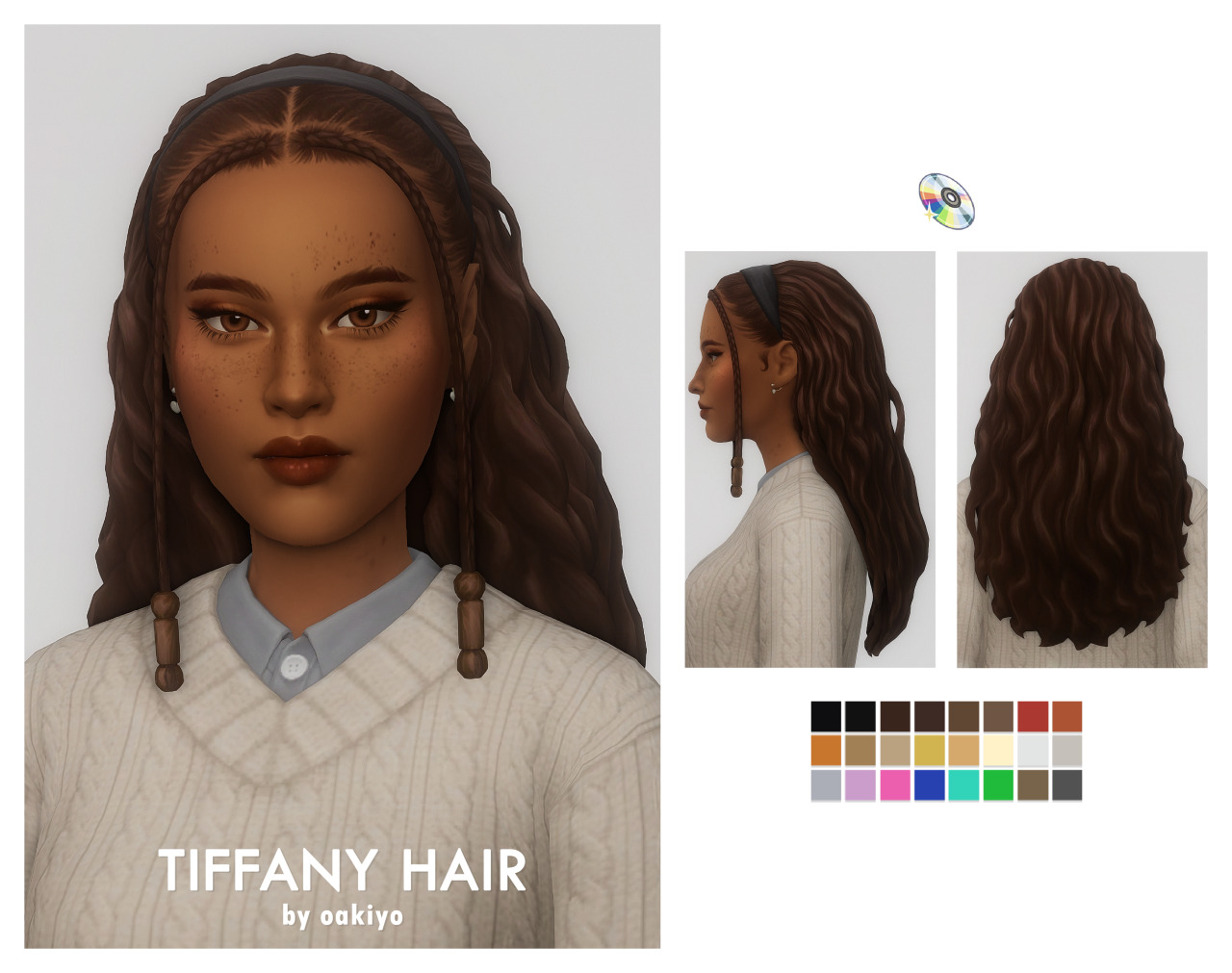 oakiyo : Tiffany Hair The new hairs from Growing Together...
