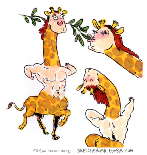 sketchshark — These are some drawings of Giraffetaur (and his...