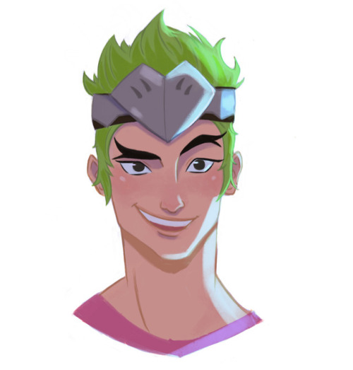 Just a happy goofy looking Genji.I hit 400 followers the other day and i just wanted to say thank yo
