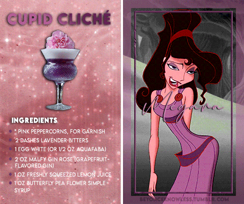 beyonce-knowles-carter:CHARACTERS AS COCKTAILS ➤ disney heroines (part ½)