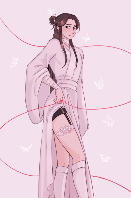 checaria:since hua cheng got one, can we get a hotpants shortshorts xie lian trend started please