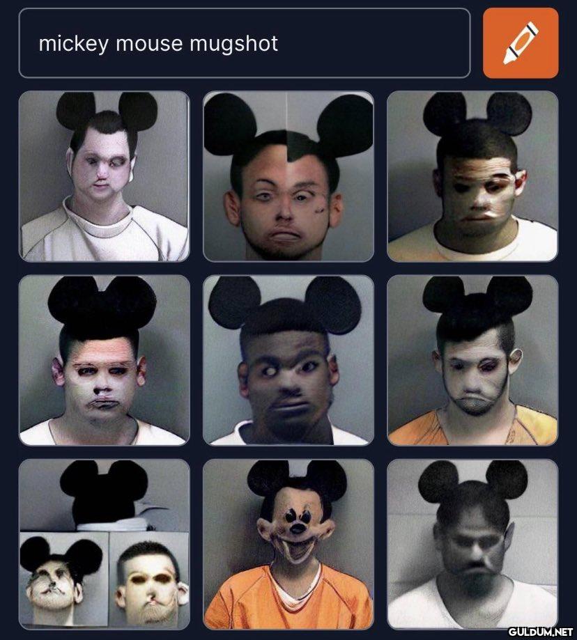 mickey mouse mugshot   Kaynak