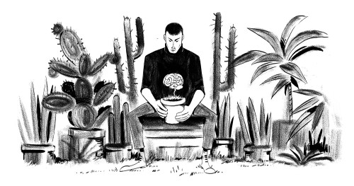 lucasdurkheim:  Cactus, and new brushes tests 