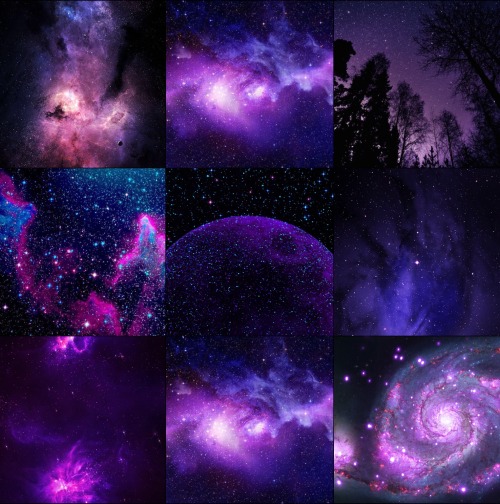 a-sprinkle-of-moodboardss: Purple galaxy moodboard for @zorayu