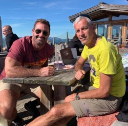 men-in-shorts: wineman69:  justjimbo: Just two very handsome men having a beer in Austria   I want to be their sandwich filling  ……….so do I !! 