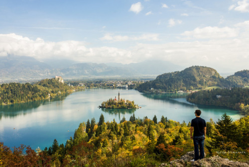 Stunning Bled lake in Slovenia