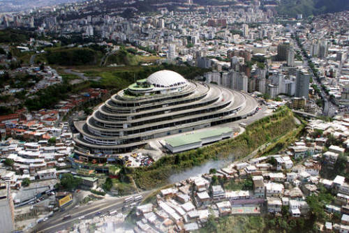 El Helicoide in Caracas, VenezuelaThe 1960s building, with its over 100,000 square meters of space c