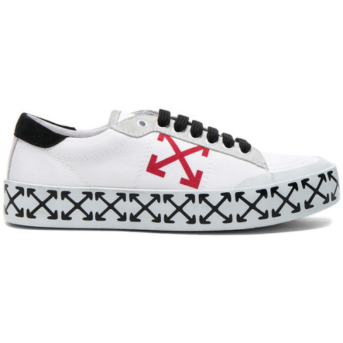 OFF-WHITE Vulcanized Arrow Sneakers ❤ liked on Polyvore (see more off white sneakers)