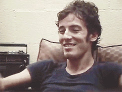 brucespringsteenfuckyeah:Bruce being as cute as he can be in an interview by Bob Harris in 1978.