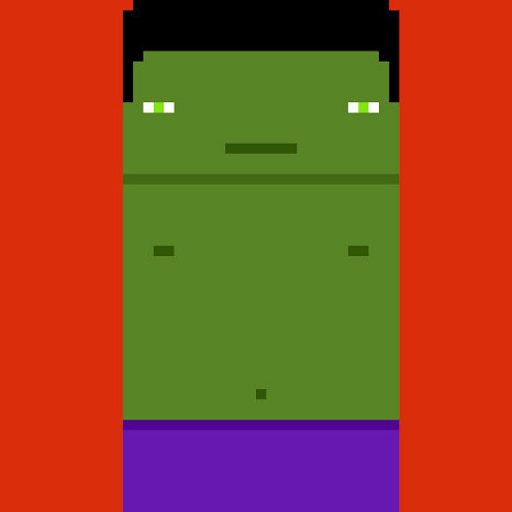 xombiedirge:  Pixel Superheroes by Simon Willsher