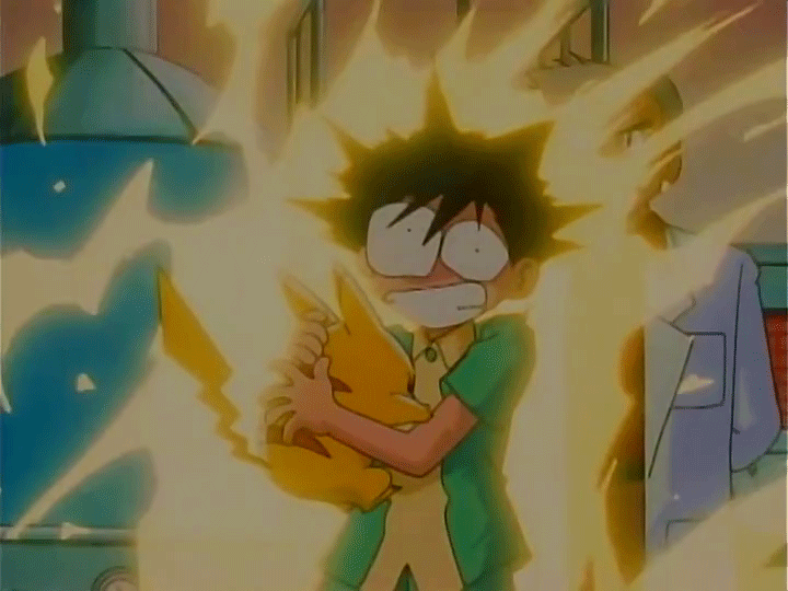 wolfmidna1994:Satoshi and Pikachu, the first meet, the first beat and a wonderful