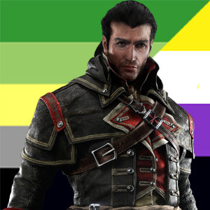 Assassin’s Creed + Shay Cormac (Aromantic/ Nonbinary Pride)Feel free to save and use![Requeste