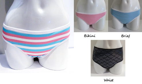 Girls Pin Stipes Bikini - 4 pk #863