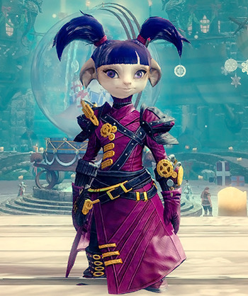 my asura thief is an adorable little shit and she knows it