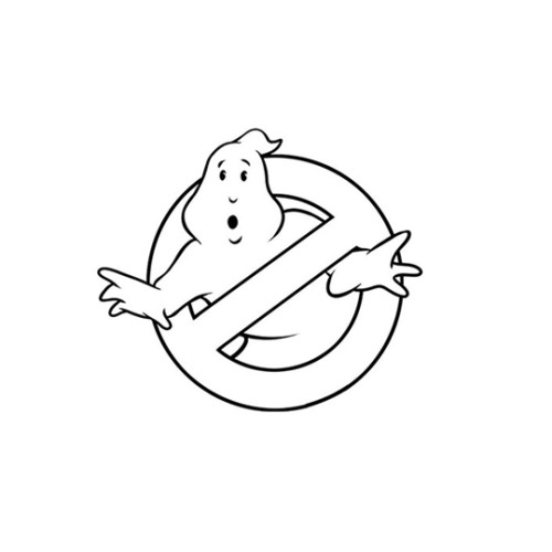 Michael C Gross´ redesigned Ghostbusters logo for the film&rsquo;s second instalment in 1989. Via Gr