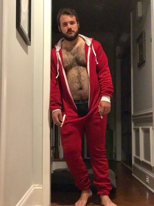 ruggerwolf:  Trying on (and off) the new onesies