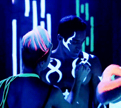 thug-gifs:  body paint gets the tatts tag because it’s all body art
