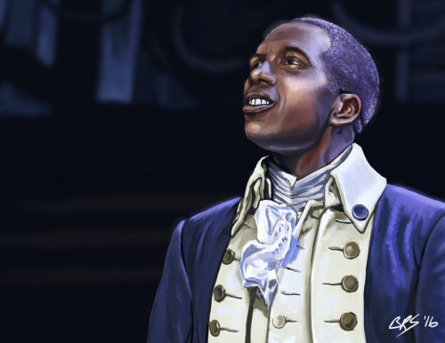 biggyschmalz:Aaron Burr, Sir by dcaarmus 5 hour portrait study from Hamilton of Leslie Odom, Jr. as 