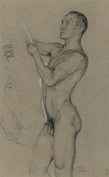 Sex antonio-m:  Otto Greiner,Standing Male Nude pictures