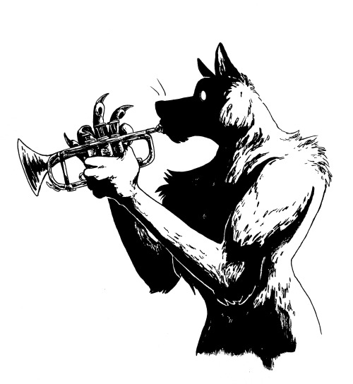 twodeeweaver:Werewolf Ska! Needed a break from game design for a bit so decided to do some ink conce