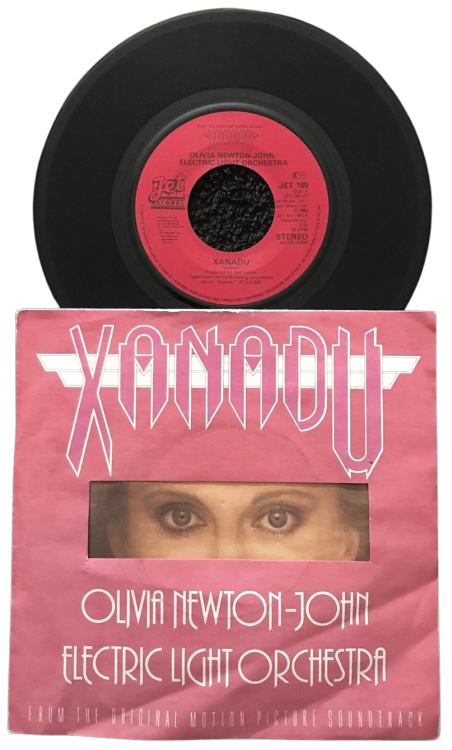 “Xanadu” 7″ vinyl (1980) - Olivia Newton-John and Electric Light Orchestra (ELO)