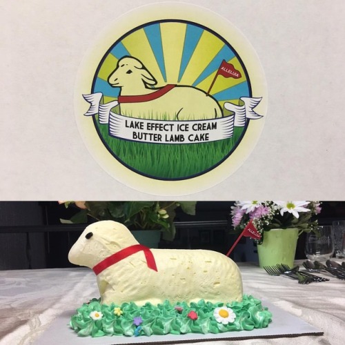 Yes, it is an ice cream cake. Yes, it is a butter lamb Yes, it is perfect
