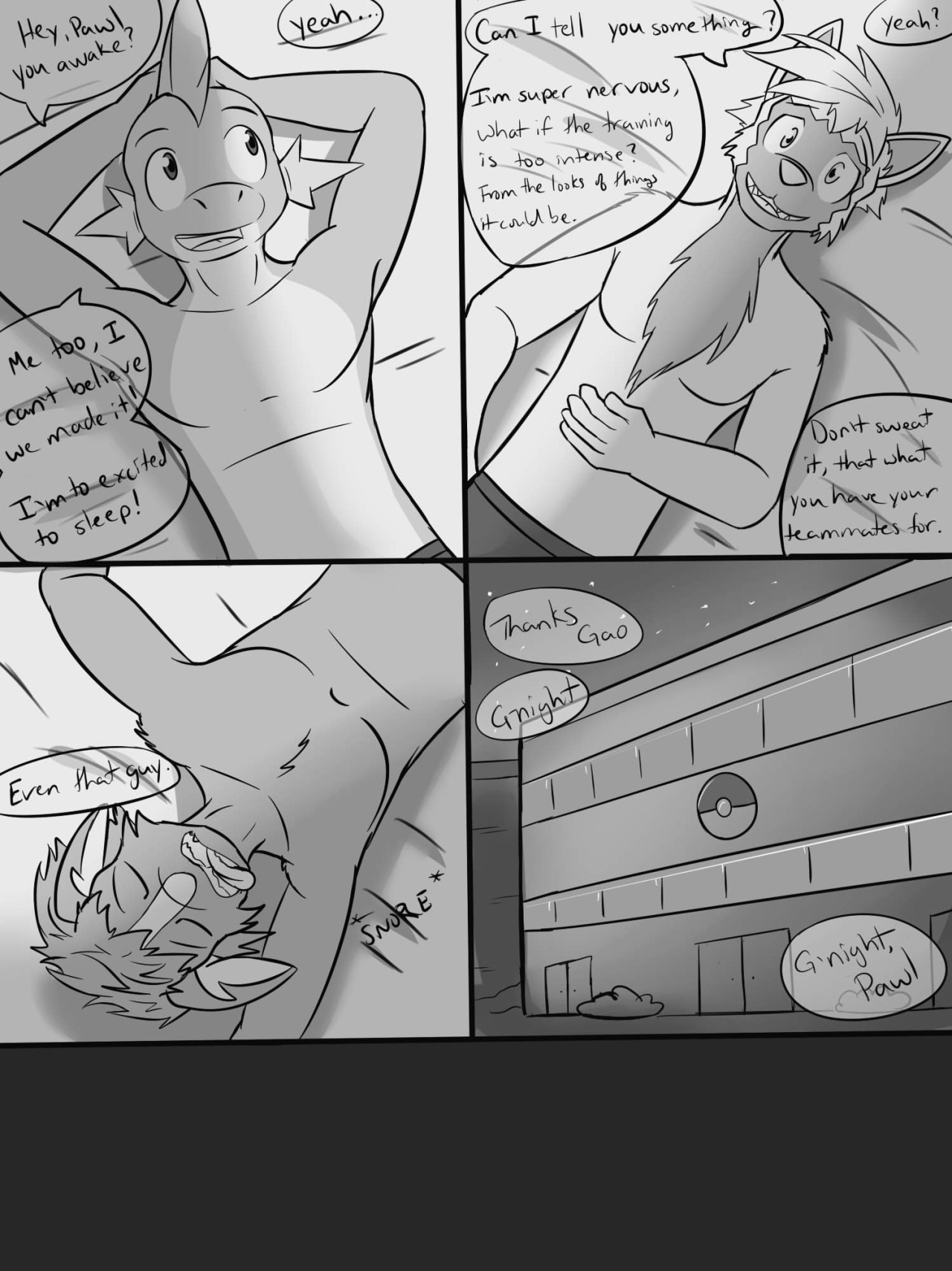 Pokemon Combat Academy, pg 26-27Looks like the guy’s final team member isn’t